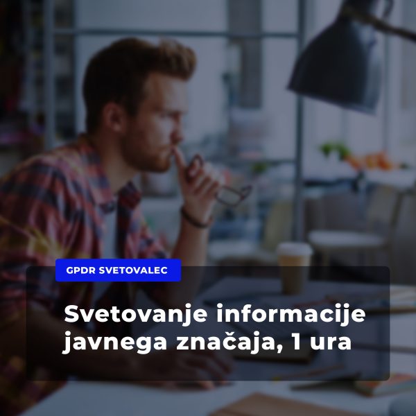 Svetovanje informacije javnega značaja – ura svetovanja