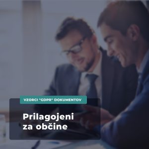 Vzorci "GDPR" dokumentov - prilagojeni za občine - GDPR BUNDLE